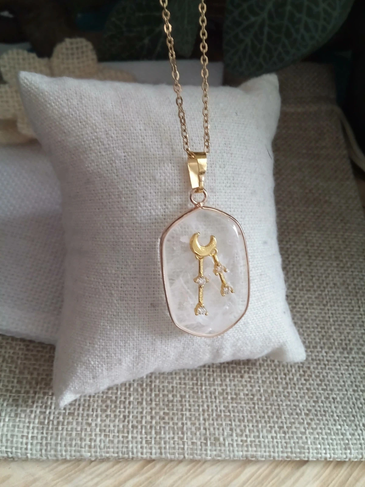 Collier cristal de quartz